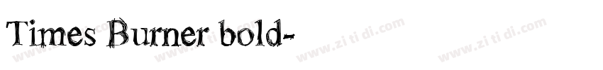 Times Burner bold字体转换